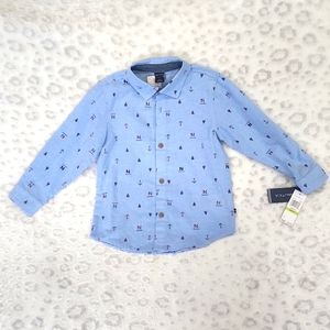 NWT Nautica Button Up Shirt Size 4T